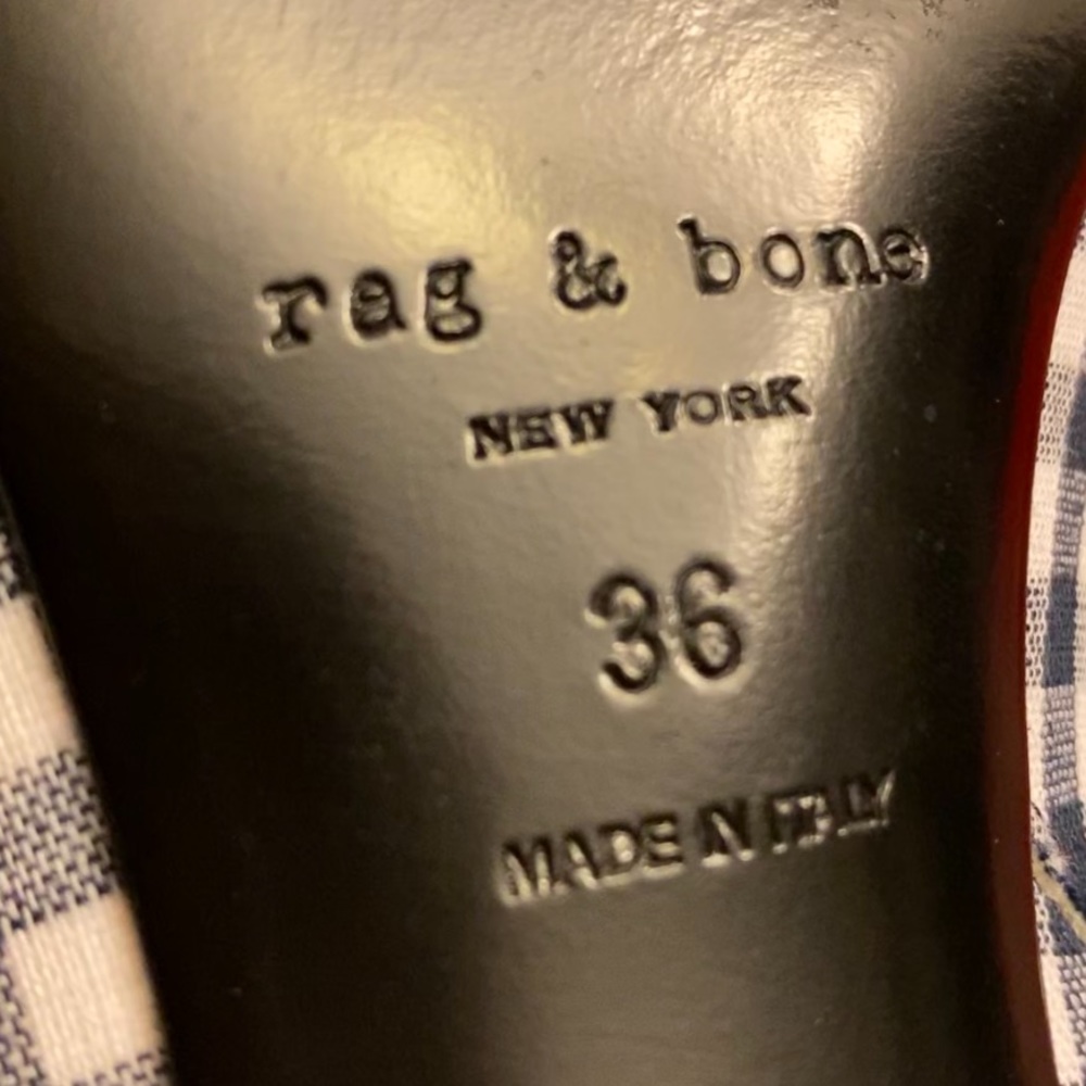 T13 Rag & bone Gingham Ankle Boots - Picture 8 of 8